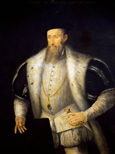 Portret Klaudiusza I Lotaryngii (zamek Conde-sur-Moselle autorstwa French School