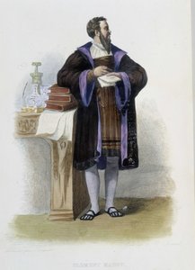 Portret Clementa des Marets dit Marota, francuskiego poety (1496-1544) - w „Le Plutarque francais”, red. Mennechet autorstwa French School
