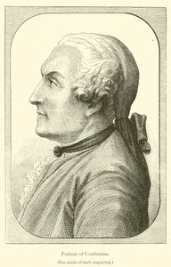 Portret Condamine (rycina) autorstwa French School