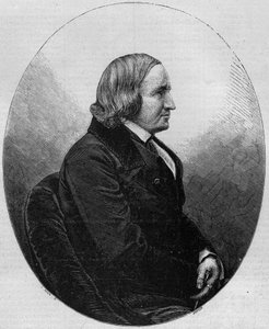 Portret hrabiego Alfreda de Vigny (1797-1863), francuskiego pisarza i poety. Grawer w „Le Monde Illustré” nr 36 z 19 grudnia 1857 r. autorstwa French School