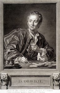 Portret Diderota z Encyklopedii Diderota i Alemberta autorstwa French School