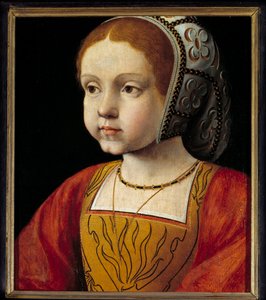 Portret dziecka Eleonory Habsburgów, królowej Portugalii, a następnie Francji (1498-1558) Malarstwo szkoły francuskiej. XVI w. niedz. 0,3x0,23 m wersal, muzeum zamku autorstwa French School