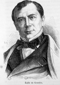Portret Emile de Girardin (1806-1881), francuskiego publicysty i polityka, założyciela nowoczesnej prasy. autorstwa French School