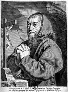 Portret ojca Józefa (1577-1638), kaznodziei kapucynów. autorstwa French School