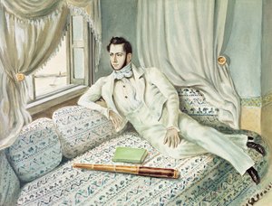 Portret Ferdynanda de Lesseps w czasie jego wicekonsulatu w Aleksandrii, ok. 1832 (wc na papierze)