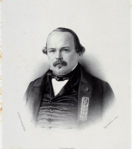 Portret Francois Auguste Perrinon (1812-1861), zastępca Martyniki Grawerowanie XIX-wiecznego Chartres, Musee des Beaux Arts autorstwa French School