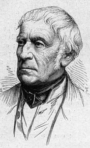 Portret Francois Guizota (1787-1874), francuskiego polityka, historyka i akademika. Grawer w „”Le Monde Illustré””n°883 z dnia 14 marca 1874 r. autorstwa French School