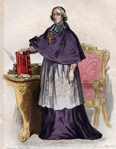 Portret Francois de Pons de Salignac de La Mothe Fenelon (1651-1715), francuskiego arcybiskupa, teologa, poety i pisarza. autorstwa French School