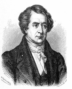 Portret François Arago (1786 - 1853) - w „Albumie nauki”; wybitni uczeni; Wielkie odkrycia”” 1896. autorstwa French School