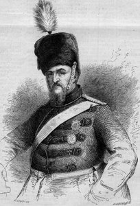 Portret Fryderyka VII (1808-1863), króla Danii. Grawer w „Le Monde Illustré” nr 346 z 28 listopada 1863 r. autorstwa French School