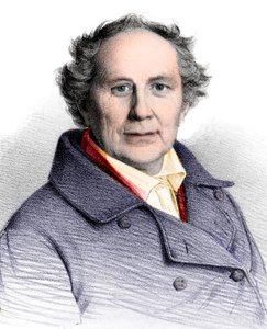 Portret Friedricha Wilhelma Augusta Argelandera (1799-1875), niemieckiego astronoma autorstwa French School