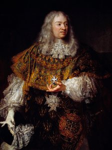 Portret Gabriela de Rochechouarta (1600-1677) w wielkim stroju rycerza Zakonu Ducha Świętego autorstwa French School