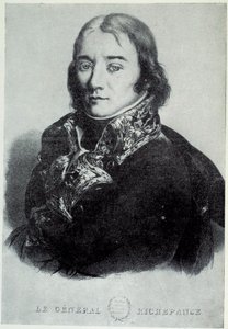 Portret generała Antoine Richepance (lub Richepanse) (1770-1803), na rzecz niewolnictwa. Grafiki z XIX-wiecznego Chartres, Musee des Beaux Arts autorstwa French School