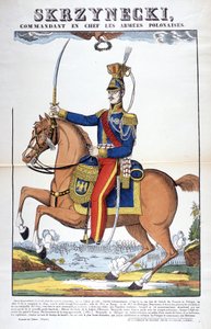Portret generała Jeana Skrzneckiego, naczelnego wodza Wojska Polskiego, zaciągnął się do wojsk napoleońskich. Obraz Epinal autorstwa French School