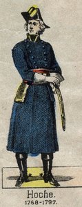 Portret generała Louisa Lazare Hoche (1768-1797) Wizerunek Epinal z końca XIX wieku. autorstwa French School