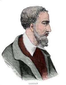 Portret Gerolamo Cardano (Girolamo Cardano, Hieronymus Cardanus lub Jerome Cardan autorstwa French School