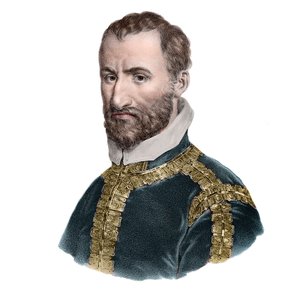 Portret Giovanniego Pierluigiego da Palestrina (1525-1594), włoskiego kompozytora. autorstwa French School