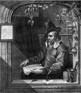 Portret Giulio Genoino (Genovino), który brał udział z Tommaso Aniello dit Masaniello (1622-1647) w buncie przeciwko Hiszpanom w Neapolu w 1647 r. Rycina z 1852 r. autorstwa French School