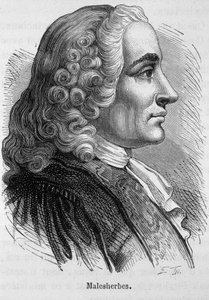 Portret Guillaume Chretien (Guillaume-Chretien) autorstwa Lamoignon de Malesherbes (1721-1794), francuskiego polityka - w „L’Histoire de France” Henri Martina autorstwa French School