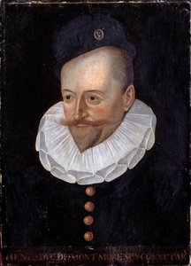 Portret Henryka I, księcia Montmorency, Connetable Francji (1534-1614) Obraz szkoły francuskiej z XVI wieku. Ciemny. 0,31x0,22m. Wersal, zamki w Wersalu i Trianon autorstwa French School