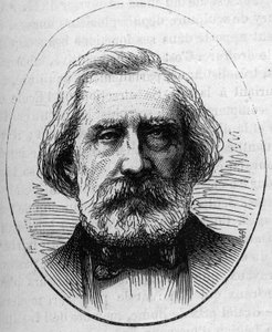 Portret Henri Labrouste (1801-1875), francuskiego architekta. Grawer w „”Le Monde Illustré””n°890 z dnia 2 maja 1874 r. autorstwa French School