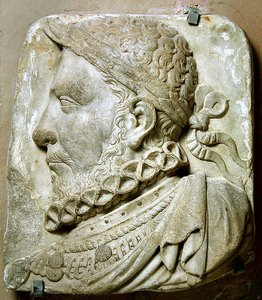 Portret Henryka II Francji (marmur) autorstwa French School