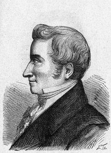 Portret J. M. Delpecha - w „Albumie Nauki”; wybitni uczeni; Wielkie odkrycia”” 1896. autorstwa French School