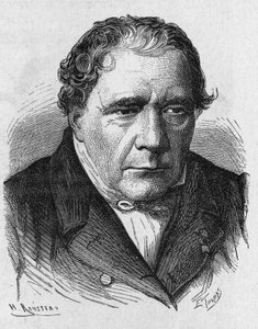 Portret Jacquesa Babineta (1794 - 1872), francuskiego fizyka i astronoma - w „Album de la Science; wybitni naukowcy; Wielkie odkrycia”” 1896. autorstwa French School