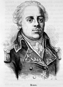Portret Jacquesa Francois Menou, barona de Boussay, generała francuskiego (1750-1810) - w „Historii Francji” Henri Martina autorstwa French School