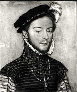 Portret Jakuba de Savoie (1531-85) księcia Nemours, ok.1565 autorstwa French School