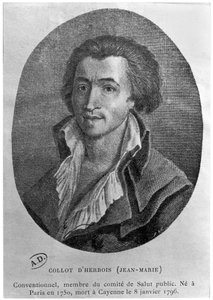 Portret Jean-Marie Collot dHerbois (1750-96) autorstwa French School
