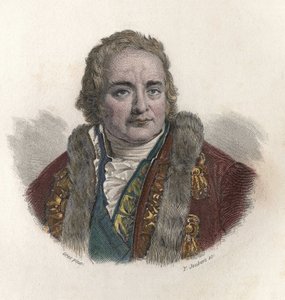 Portret Jeana Antoine (Jean - Antoine) Chaptala, hrabiego Chanteloup (1756-1832), francuskiego chemika i polityka. W „”Portretach pożytecznych mężczyzn”” autorstwa French School