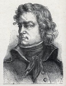 Portret Jeana Baptiste Camille de Canclaux (1740-1817), francuskiego generała rewolucji rycina 1889. autorstwa French School