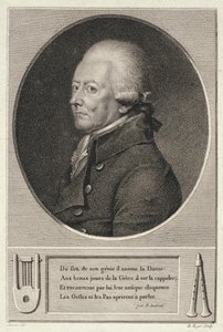 Portret Jean Georges Noverre (1727-1810) rytowany przez B. Roger autorstwa French School