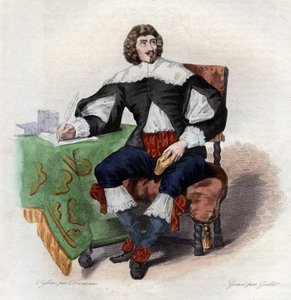 Portret Jean Louis Guez de Balzac (1597-1654), francuskiego autora. autorstwa French School