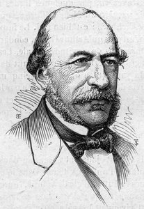 Portret Josepha Autrana (1813-1877), francuskiego poety i akademika. Grawer w „”Le Monde Illustré””n°883 z dnia 14 marca 1874 r. autorstwa French School