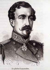 Portret Lamoricière, francuskiego generała i polityka (1806 - 1865) autorstwa French School