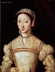 Portret Laury (Laura) autorstwa Noves (1308-1348), kobieta aimee de Petrarque (Francesco Petrarca) Obraz szkoły francuskiej z XVI wieku Słońce. 21 x 28 cm Chantilly, musee Conde - Portret Laury de Noves (1308-1348), ukochana kobieta Francesco Petrarcas autorstwa French School