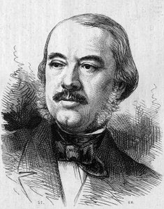 Portret Leona Layi (1810-1872), francuskiego dramatopisarza. Grawer w „”Le Monde Illustré””n°805 z 14 września 1872 r. autorstwa French School