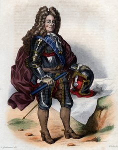 Portret Louisa Josepha de Bourbon, księcia Vendome (1645-1712), francuskiego dowódcy wojskowego i marszałka Francji. autorstwa French School