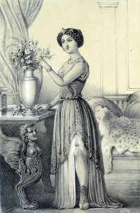 Portret Mademoiselle de Fontenay lub Teresy (Teresy lub Terezii) Cabarrus, znanej jako Madame Tallien (Talien) – w „Galerie historique de la Revolution francaise” Alberta Maurina autorstwa French School