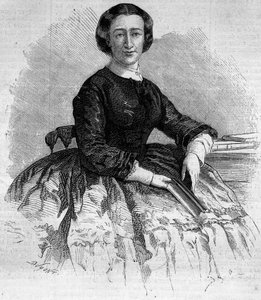 Portret Marii Franciszki Salezej (1825-1860), księżnej Alby i siostry francuskiego cesarza Eugenii de Montijo. Grawer w „Le Monde Illustré” nr 180 z 22 września 1860 r. autorstwa French School