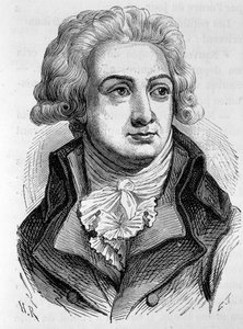 Portret Marie Jean Herault de Sechelles (1759-1794), francuskiego polityka - w „L’Histoire de France” Henri Martina autorstwa French School