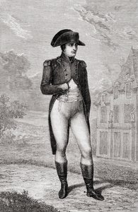 Portret Napoleona Bonaparte, z Historii Rewolucji Francuskiej autorstwa Louisa Blanc autorstwa French School