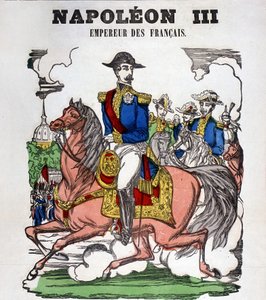 Portret Napoleona III. Obraz Epinal autorstwa French School
