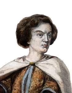 Portret Petera Abelarda (Pierre Abailard) (Pierre Abeilard) (1079-1142), francuskiego filozofa scholastyka, teologa i logika. autorstwa French School