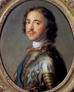 Portret Piotra I znanego jako Piotr Wielki (Moskwa autorstwa French School