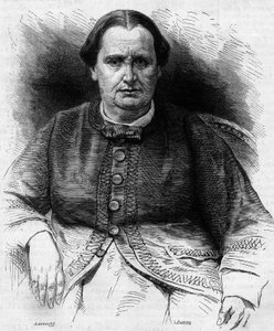 Portret księżniczki Elisy Napoleone Baciocchi (1806-1869), siostrzenicy Napoleona I. Grawerowanie w „”Le Monde Illustré”” nr 618 z 13 lutego 1869. autorstwa French School