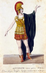Portret Prospera Derivisa (1808-1880) w roli Antygony w lirycznej tragedii „Olympia” Gaspare