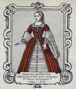 Portret królowej Francji Klaudii (1499-1524) autorstwa French School